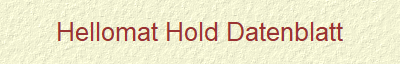 Hellomat Hold Datenblatt