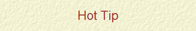 Hot Tip